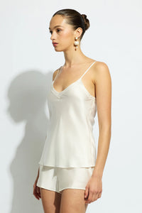 SILK CAMI CREME