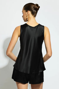 SILK SINGLET BLACK