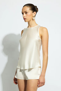 SILK SINGLET CREME