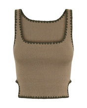 Load image into Gallery viewer, KNITTED SCALLOP TANK TOP
