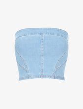 Load image into Gallery viewer, DO IT ALL DENIM TUBE TOP
