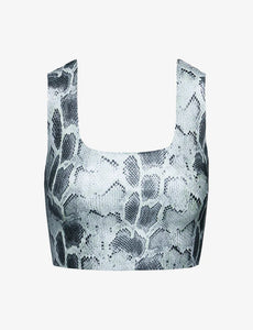 FAUX LEATHER ANIMAL CROP