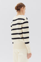 Load image into Gallery viewer, NIAM STRIPE COTTON CREW
