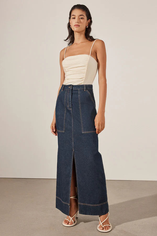 RITA PANELLED MAXI SKIRT