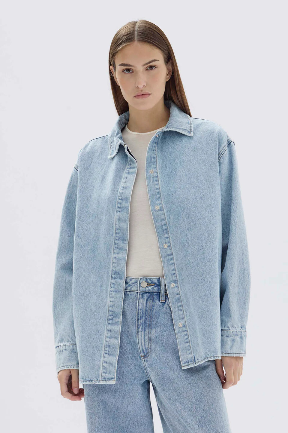 RYLEE DENIM OVERSHIRT